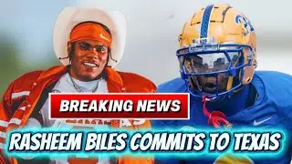 🚨BREAKING: Rasheem Biles COMMITS to Texas | TOP LB in the TRANSFER PORTAL | NFL DRAFT PICK on 27