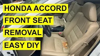 Снятие переднего сиденья со стороны водителя на Honda Accord — легко своими руками