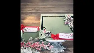 FB 102720 -  Stampin' Up! Joy of sharing card kit Tutorial, Holiday Photo Card
