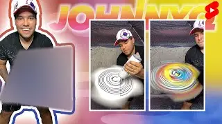Spin Art While It's Spinning! Shorts #YouTubeShorts #SpinArt