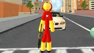 Iron Stickman Rope Hero Gangstar Crime - Gameplay Trailer (Android Game)