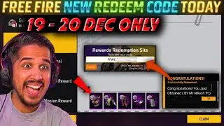 FREE FIRE REDEEM CODE 19 DEC || FREE FIRE REDEEM CODE || FREE FIRE || #ffredeemcodetoday #viral #ff