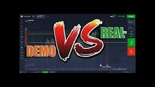 IQ OPTION   DEMO VS REAL
