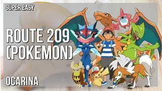 How to play Route 209 (Pokemon) by Hitomi Sato on Ocarina (Tutorial)