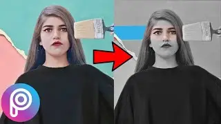 PicsArt tutorial - black and white photo editing ll Color pop effect ll Color splash effect