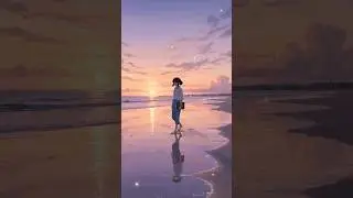 Where the Sea Meets the Canvas|A Peaceful Slow Living Story।aesthetic Ghibli animation#colorfulworld