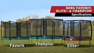 BERG Favorit, Champion & Elite Trampolin | Spezifikationen