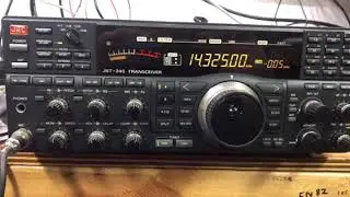Hurricane watch net active on daytime frequency of 14.325 USB