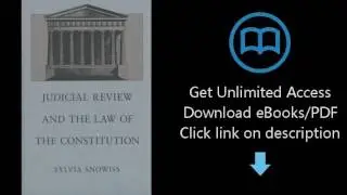 Download Judicial Review and the Law of the Constitution [P.D.F]