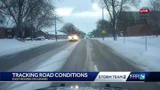 Slick roads and 100+ school delays Monday morning