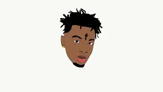 draw 21 savage with adobe draw illustrator