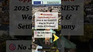 Move Germany Without Job Offer in 2025 #germanyopportunitycard #germanyvisa #workabroad
