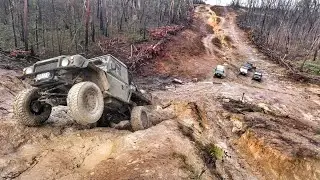 3 Jeeps & 2 Land Rovers 4x4 Power Lines 2