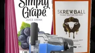 Drink Responsibly. Skrewball x Simply Grape in the slushie machine!