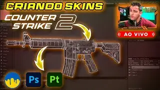 Criando SKINS e ADESIVOS no CS2 🎨 | O FUTURO do Counter-Strike e muita resenha ao vivo!