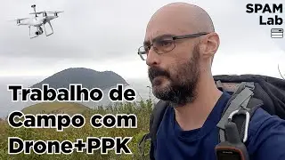 Trabalho de campo com drone e kit PPK