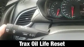 2018 Chevrolet Trax Maintenance oil life reminder Reset 2019 2020
