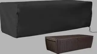 Large deck box cover waterproof heavy-duty courtyard footstool covering all weather outdoor sui