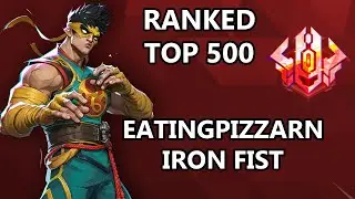 EatingPizzaRn Iron Fist (Symbiotic Surface) Ranked TOP 500 | Marvel Rivals POV