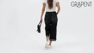 GRAPENT Wide Leg Jeans for Women High Waisted Stretchy Denim Capri Pants Buy Now Link in Description