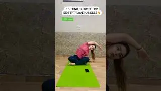 3 easy sitting exercise for side fatloss🔥#shorts #youtubeshorts #ytshorts #trending #fatloss #yt