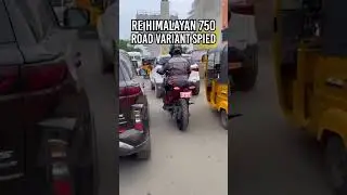 Royal Enfield Himalayan 750 Road varient spotted testing #himalayan