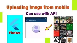 How to desgin upload image in mobile use flutter - can use with api