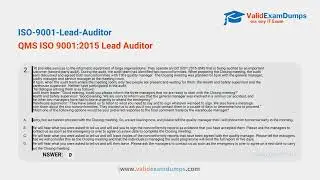 ISO-9001-Lead-Auditor Exam Questions Answers