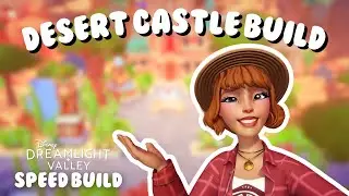 desert castle build tour in disney dreamlight valley!