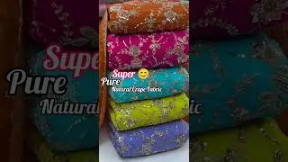 Wow Super Pure Natural Crepe Fabric || Cheapest Fabric || Fabric Whollesaller #shorts