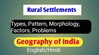 Types-Patterns-and-morphology of rural settlements UPSC | Settlements | Geography of India