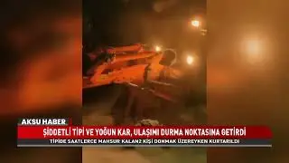 Elbistan&ndash;Darende Yolunda Hayat M&uuml;cadelesi! Tipide Mahsur Kalan 2 Kişi Kurtarıldı