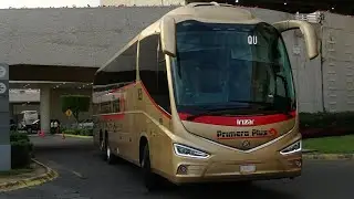 Autobuses For&aacute;neos en el Aeropuerto Internacional de la Ciudad de M&eacute;xico