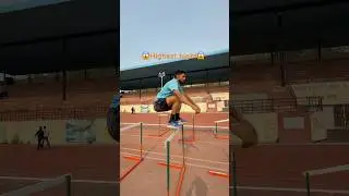 Highest hight hurdle jump 🎯 #teamjumpers