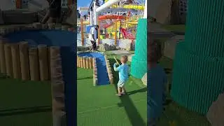 Caitlin Clark not the only one play GOLF! Me and Boccie playing mini Golf who you think wins??? 