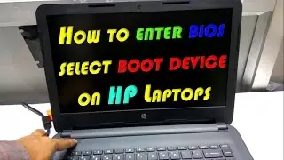 How to enter BIOS | select BOOT device on HP 245 G5 Laptop