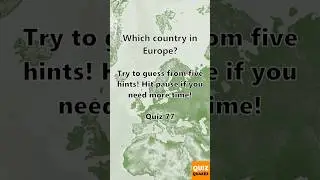 The Ultimate European Country Challenge! Quiz #77 #quickquiz  #interactivequiz  #quizquakez