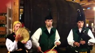 Traditional Asturian Drums and Bagpipes Performance