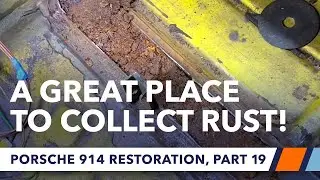 Replacing the floor crossmember in a Porsche 914