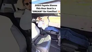 The Refreshed 2025 Toyota Sienna has the *BEST* Limo-Like Rear Seats!