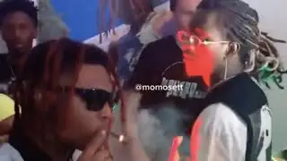 Lil Keed and Young Thug listening to &ldquo;Snake&rdquo;