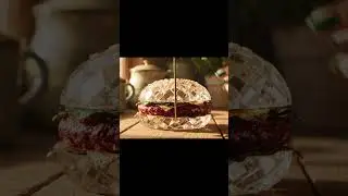BURGER 🍔| Glass Cutting ASMR #trendingshorts #relaxing #shortsfeed #asmr #burger #youtube