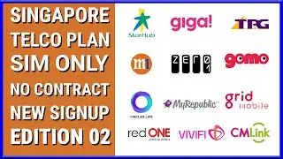 Singapore Telco Plan [ SIM Only with No Contract and for New Signup ] September 2020 - Edition 02