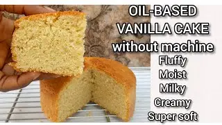 OIL BASED VANILLA CAKE | How to make vanilla cake | Cake without butter and margarine #mfalh #thvc