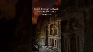 Petra's Treasury building most iconic structures #shorts #shortvideo