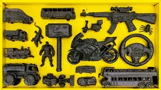 Membersihkan Mainan Mobil Balap, Truk Molen, Kereta Api, Excavator, Tank Baja, Speed Boat, Pesawat