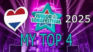 🇳🇱JUNIOR SONGFESTIVAL 2025 &ndash; MY TOP 4 🏆🟠 (Netherlands JESC National Final)