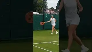 Kaja Juvan Finally back onto the Grand Slam Stage after dropping down the rankings #wta  #wimbledon