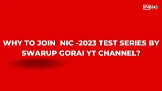 NIC-2023 TEST SERIES REGARDING............... #NIC #NIELIT