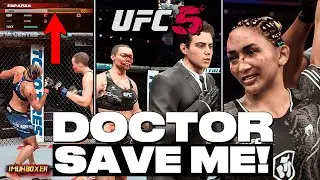 EA SPORTS UFC 5 - DOCTOR SAVES ME from LOSING a TOP 100 RANKED FIGHT!?